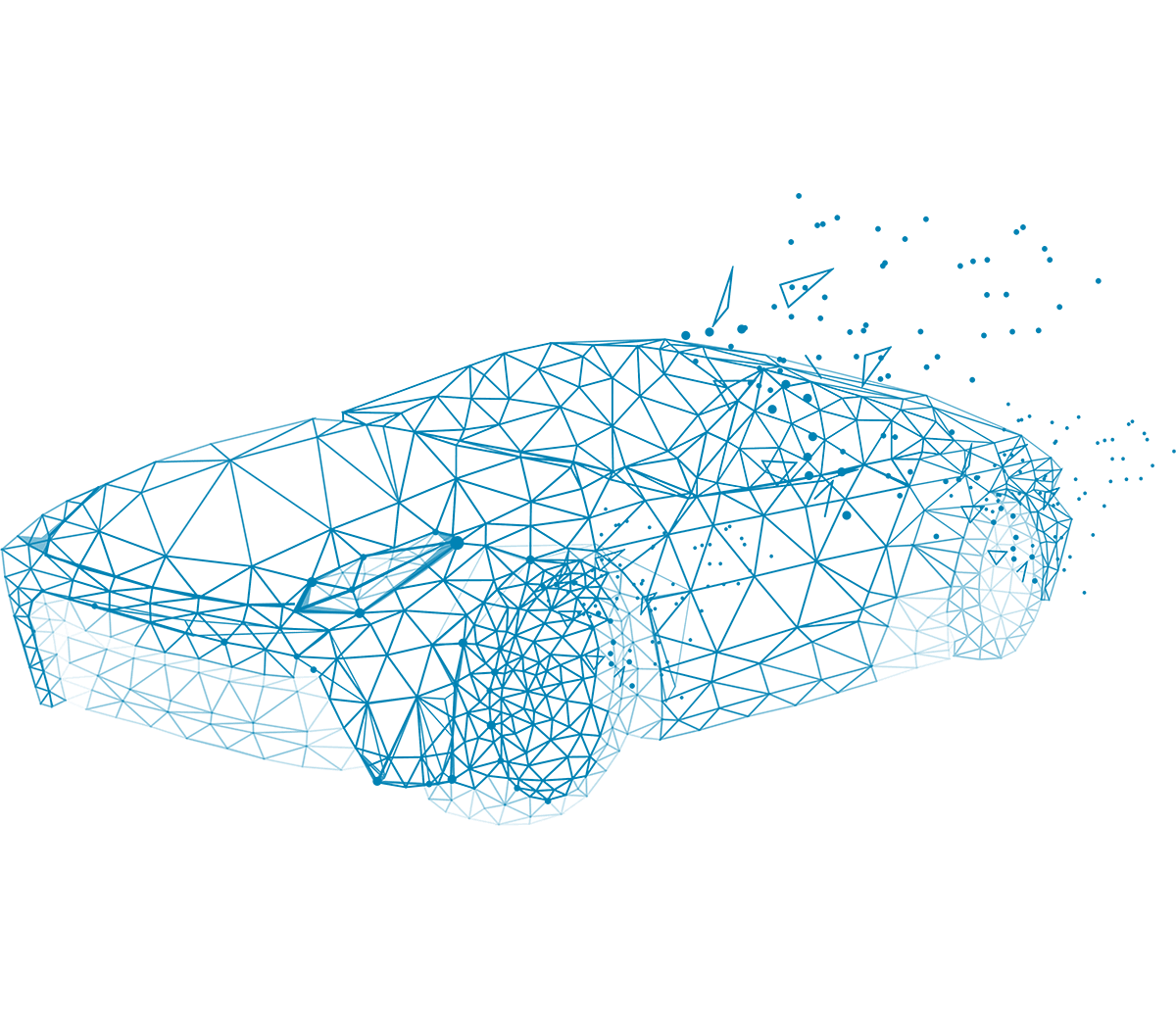 dessin au trait d'une voiture